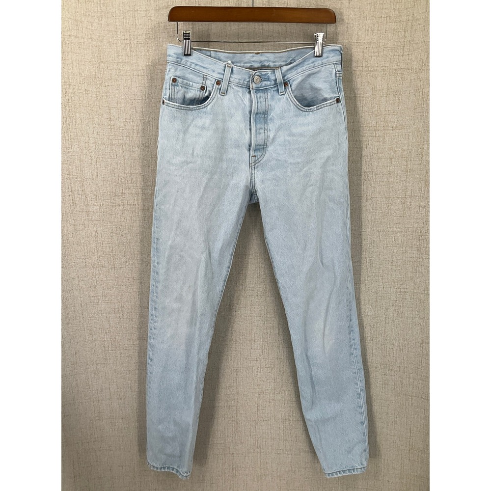 Levi's 501 Original Fit Jeans Women 28 Light Wash Blue Denim Classic High Rise